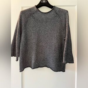 Eileen Fisher Sweater with cropped sleeves. Excellent condition!